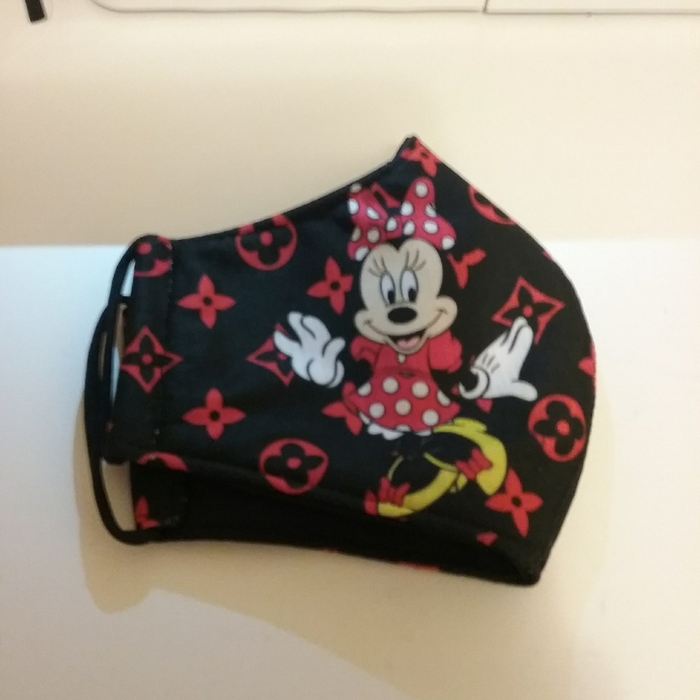 MINNIE mouse black and red face mask - Picture 2 of 2